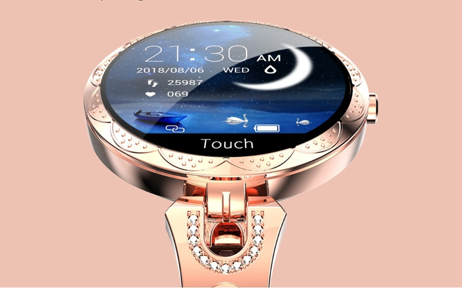 Fashion Women's Smart Watch Waterproof Wearable Device Heart Rate